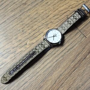 Coach Tan and Silver Women's Watch